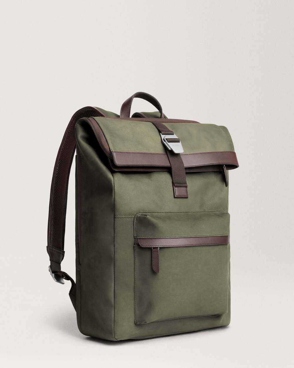 Carl Friedrik City-hopper Backpack Nubuck Leather 24L Olive NEW Authentic